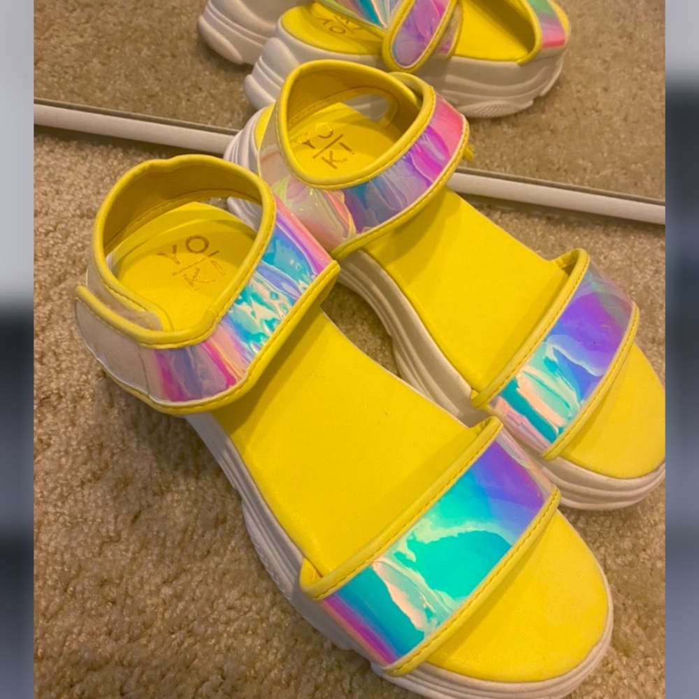 Yoki yellow strap sandals